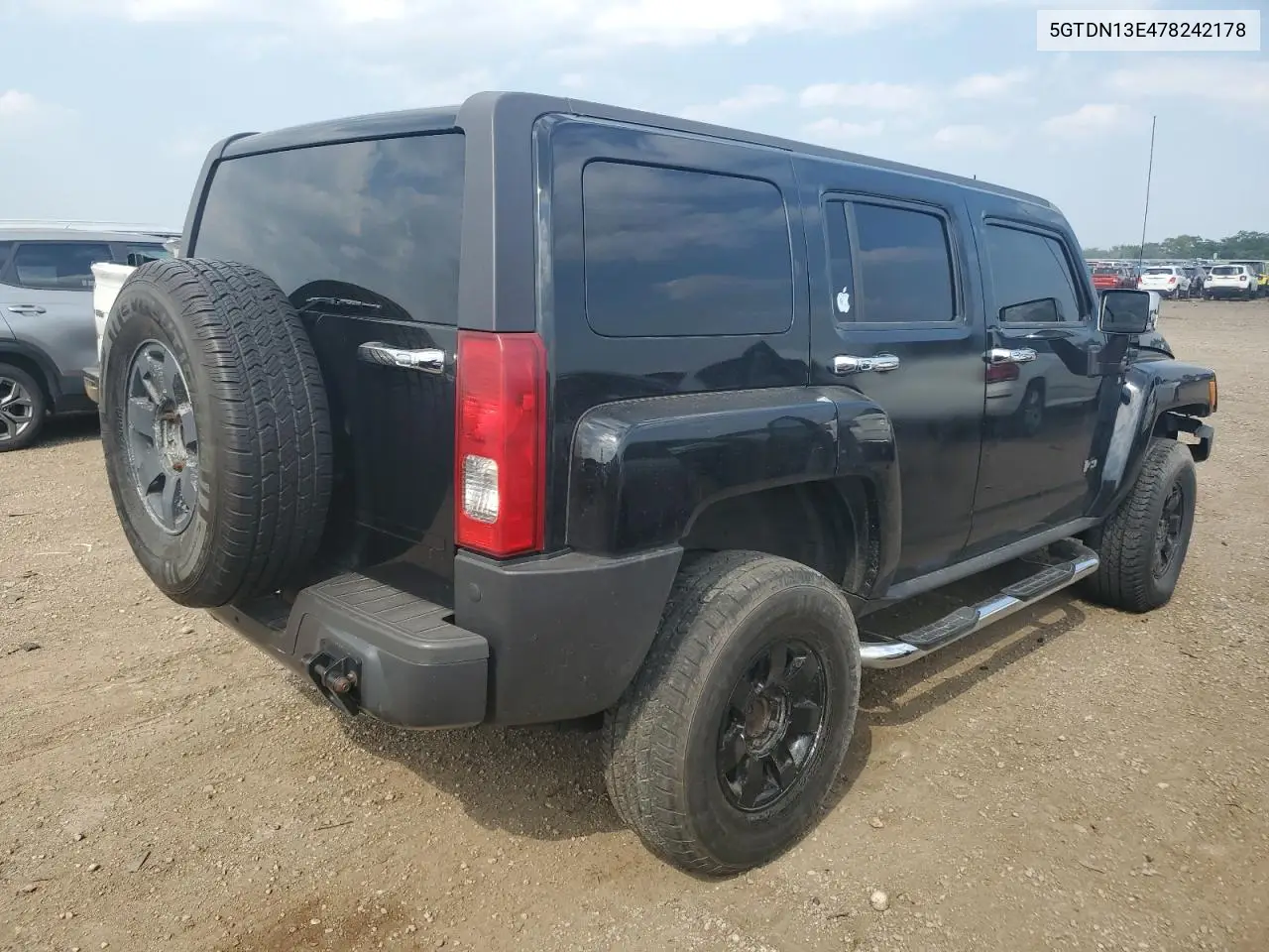 2007 Hummer H3 VIN: 5GTDN13E478242178 Lot: 63719225