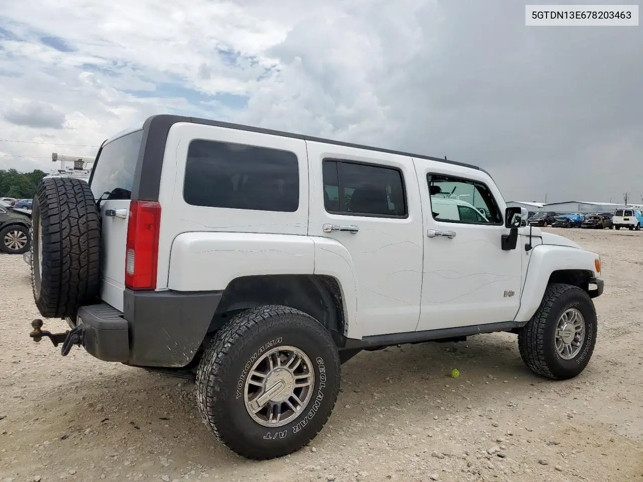2007 Hummer H3 VIN: 5GTDN13E678203463 Lot: 63796655