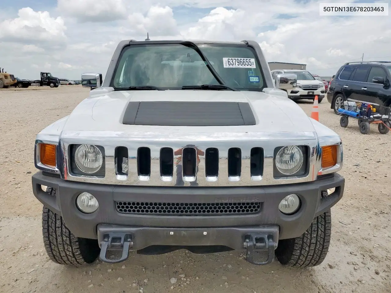 2007 Hummer H3 VIN: 5GTDN13E678203463 Lot: 63796655