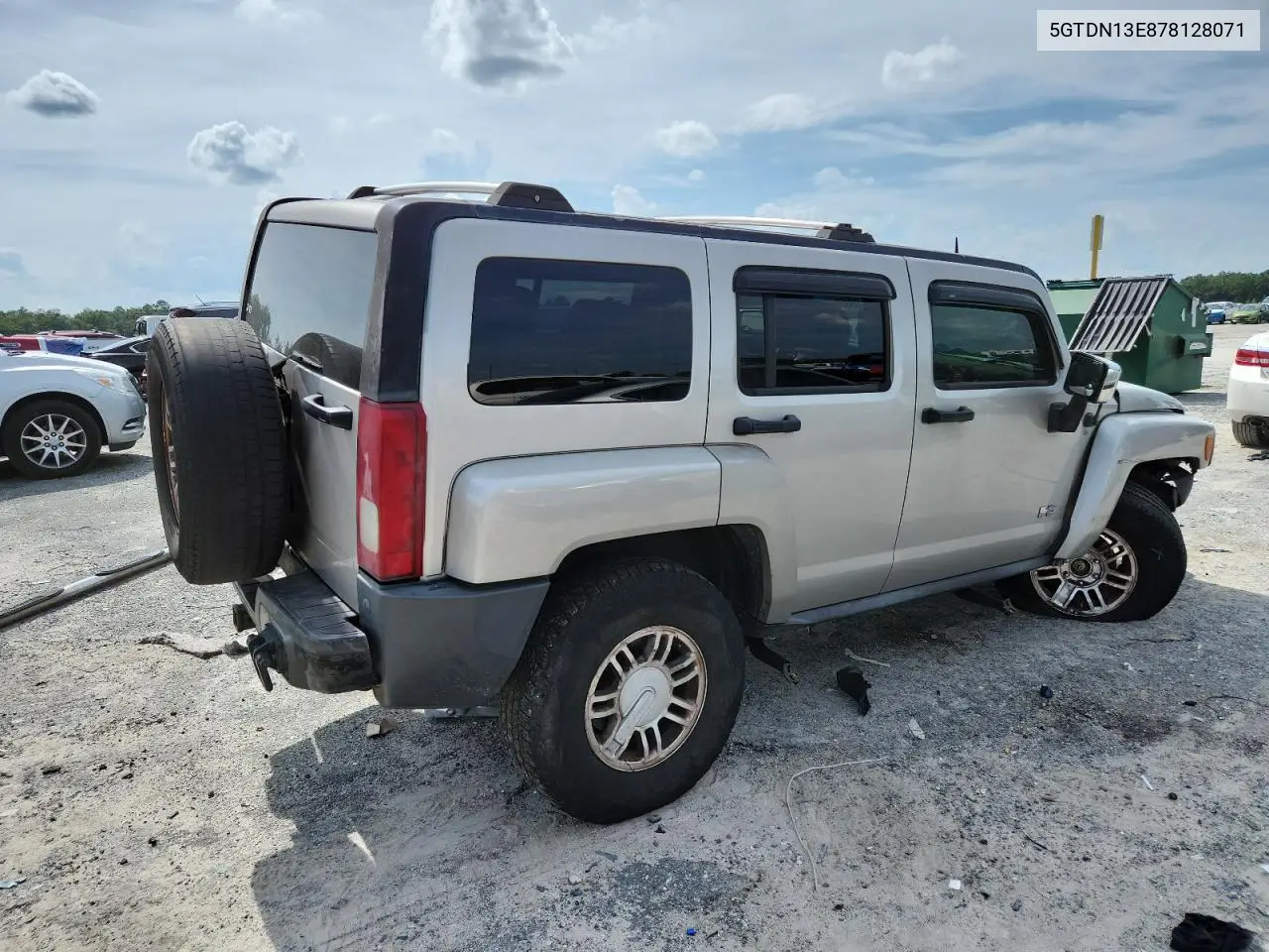 2007 Hummer H3 VIN: 5GTDN13E878128071 Lot: 64075825