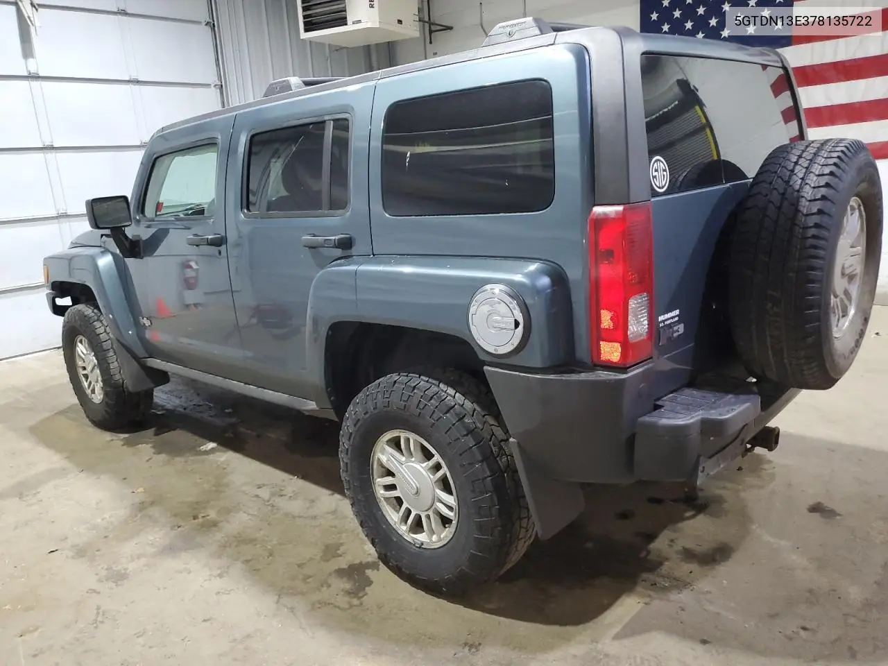 2007 Hummer H3 VIN: 5GTDN13E378135722 Lot: 64122755