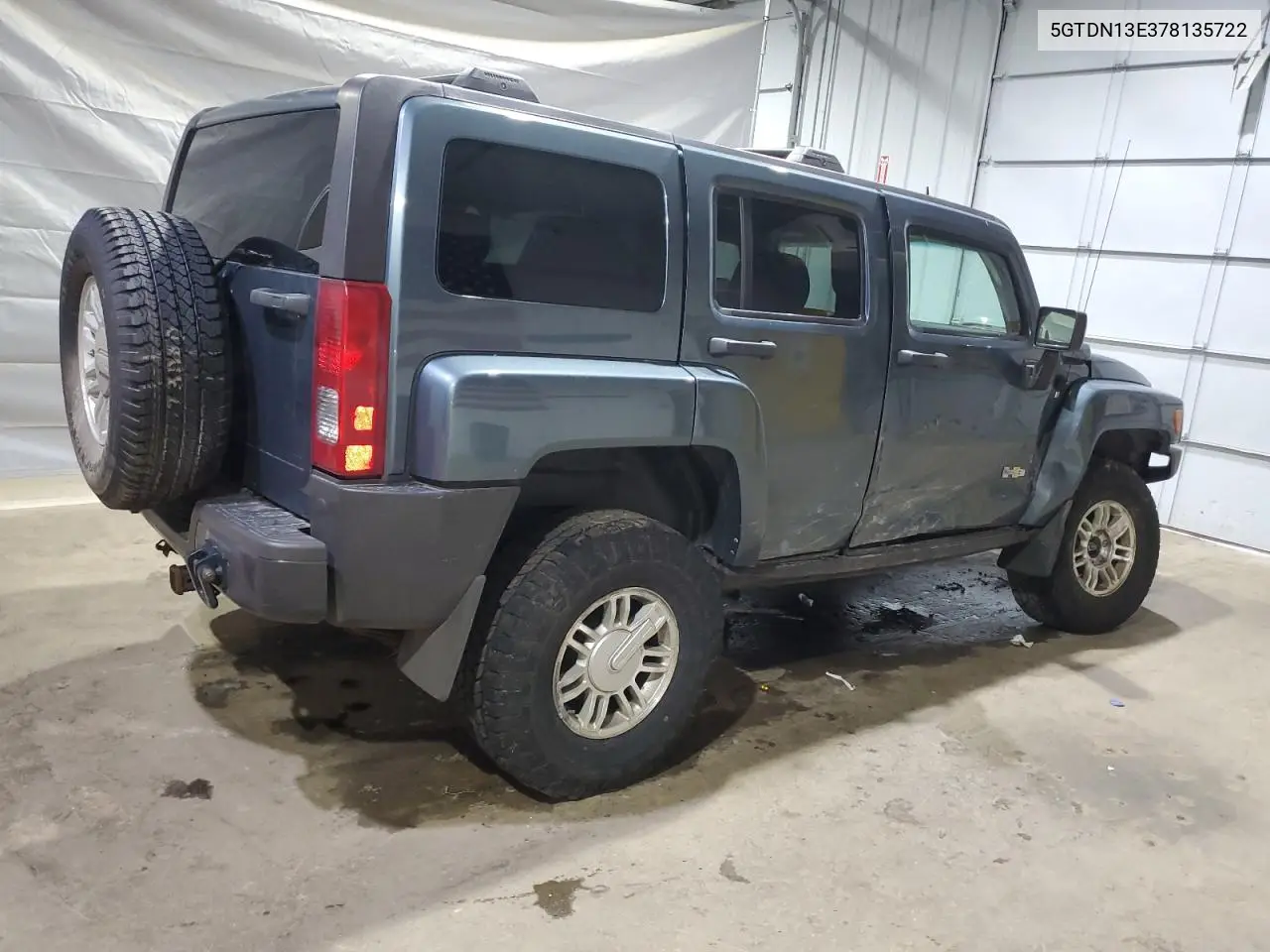 2007 Hummer H3 VIN: 5GTDN13E378135722 Lot: 64122755