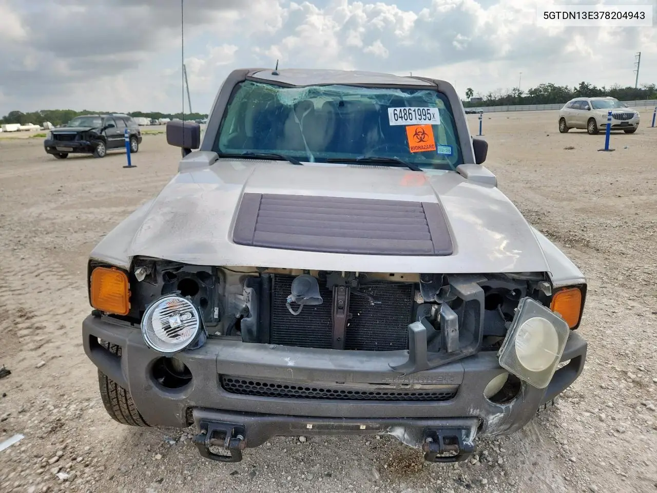 2007 Hummer H3 VIN: 5GTDN13E378204943 Lot: 64861995