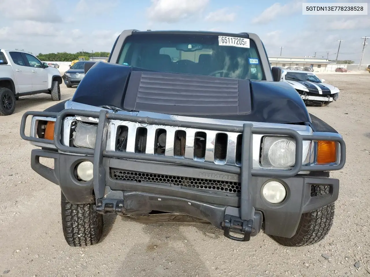 2007 Hummer H3 VIN: 5GTDN13E778238528 Lot: 65117205