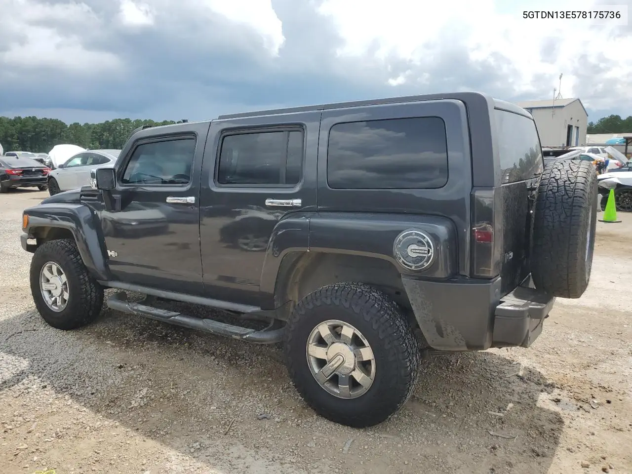 2007 Hummer H3 VIN: 5GTDN13E578175736 Lot: 65505095