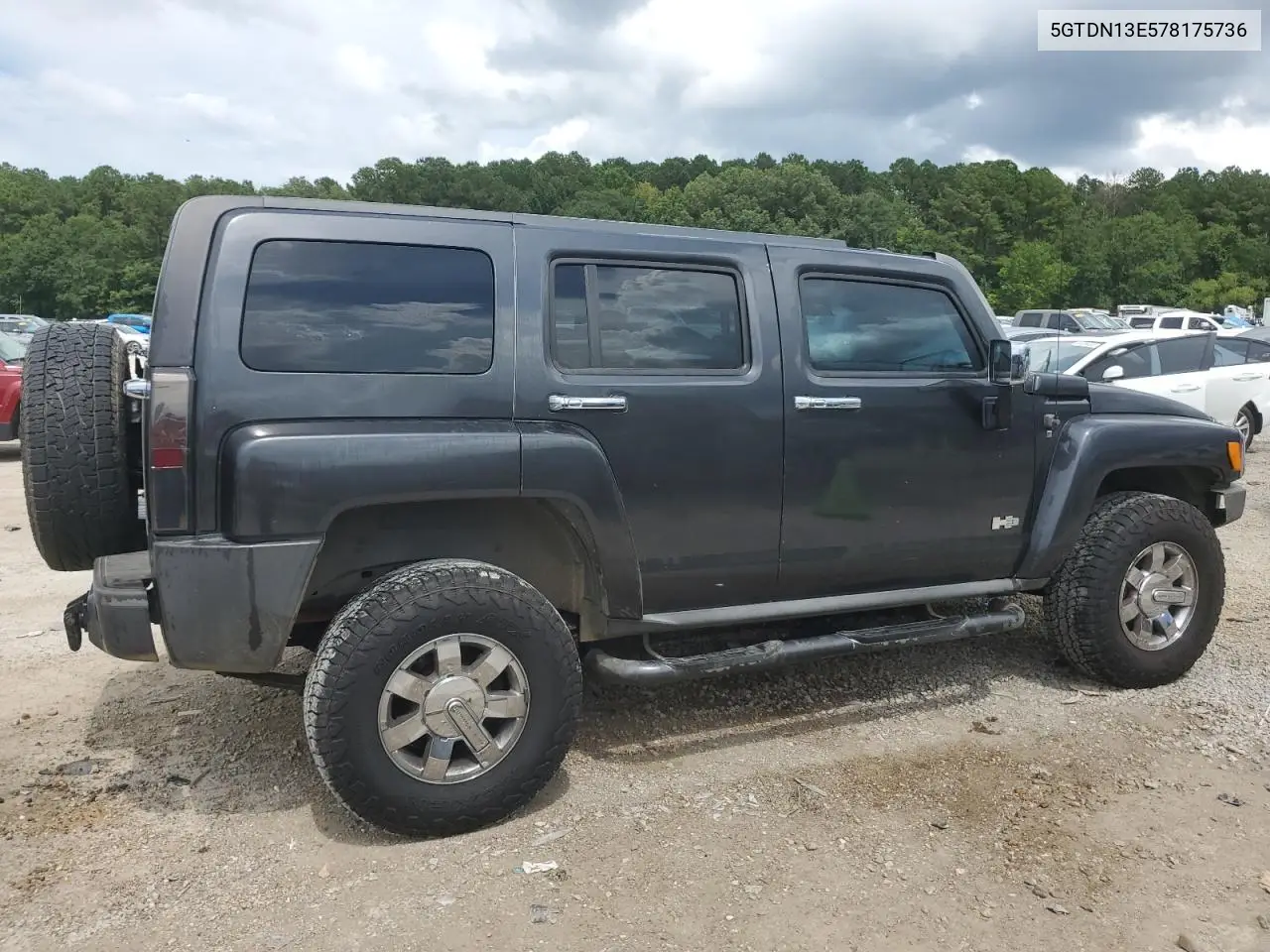 2007 Hummer H3 VIN: 5GTDN13E578175736 Lot: 65505095