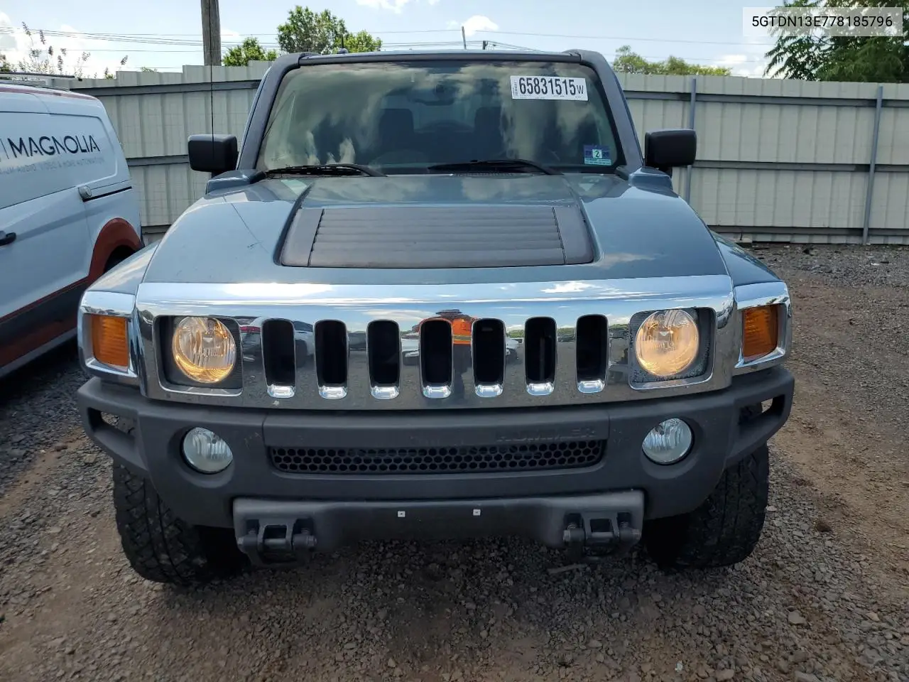 2007 Hummer H3 VIN: 5GTDN13E778185796 Lot: 65831515