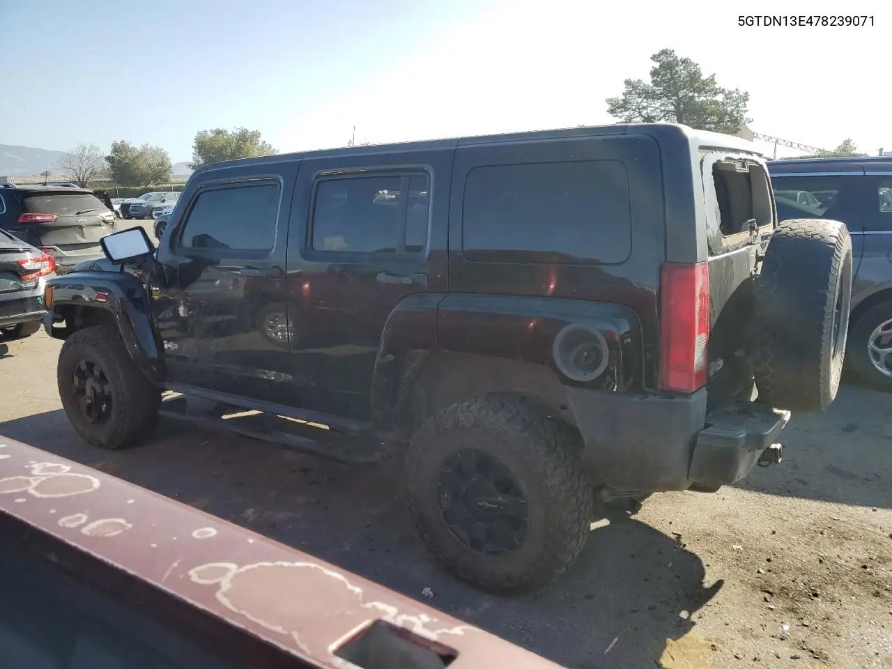 2007 Hummer H3 VIN: 5GTDN13E478239071 Lot: 88903765