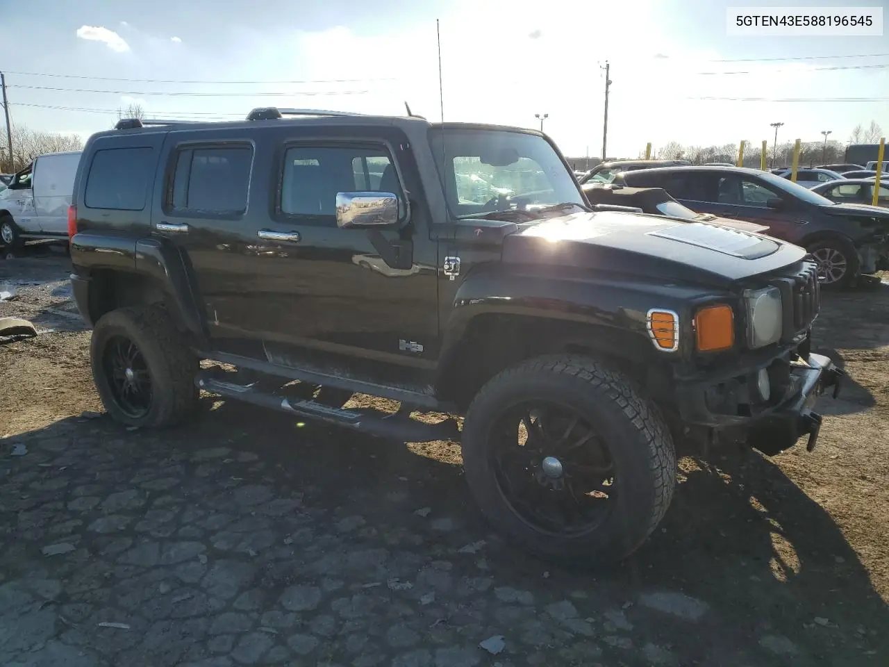 2008 Hummer H3 Luxury VIN: 5GTEN43E588196545 Lot: 45477415