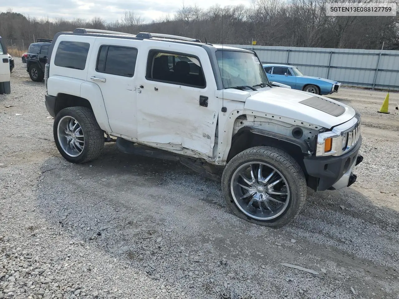 2008 Hummer H3 VIN: 5GTEN13E088127759 Lot: 46925065