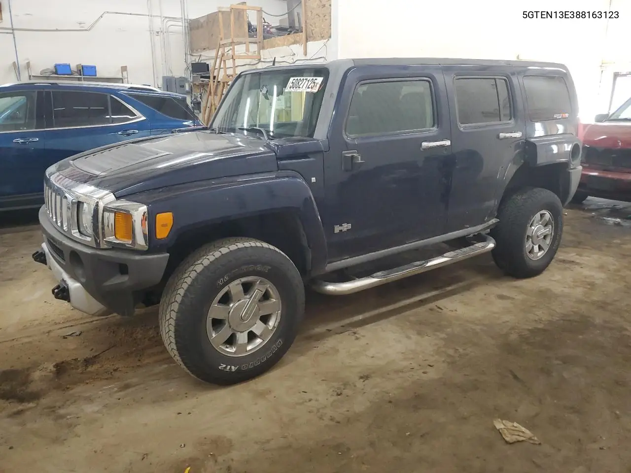 2008 Hummer H3 VIN: 5GTEN13E388163123 Lot: 50827125