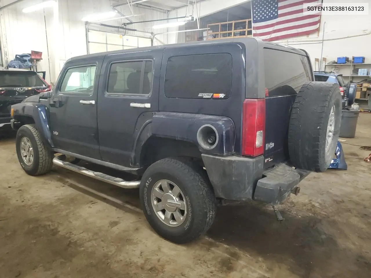 2008 Hummer H3 VIN: 5GTEN13E388163123 Lot: 50827125