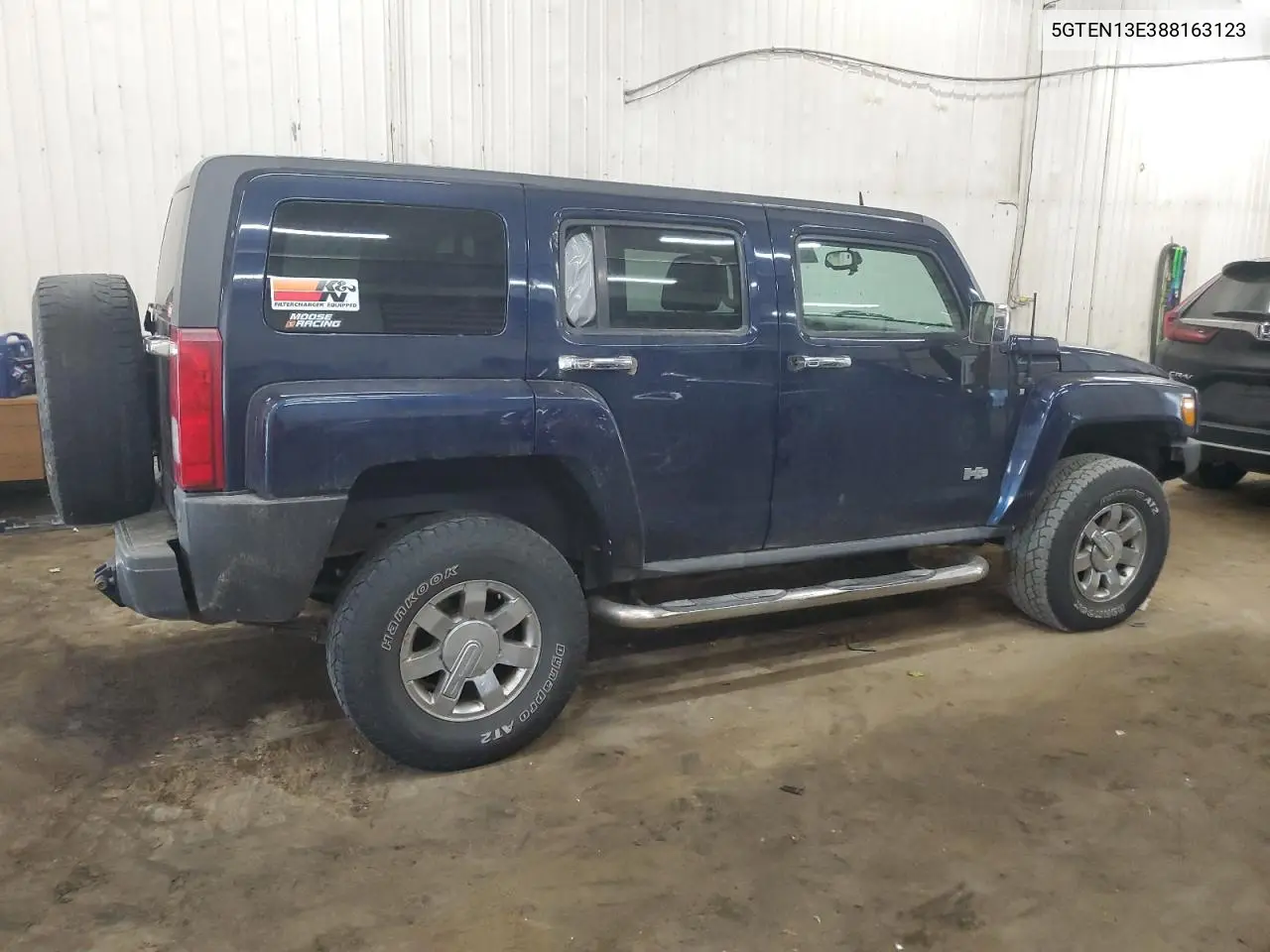 2008 Hummer H3 VIN: 5GTEN13E388163123 Lot: 50827125