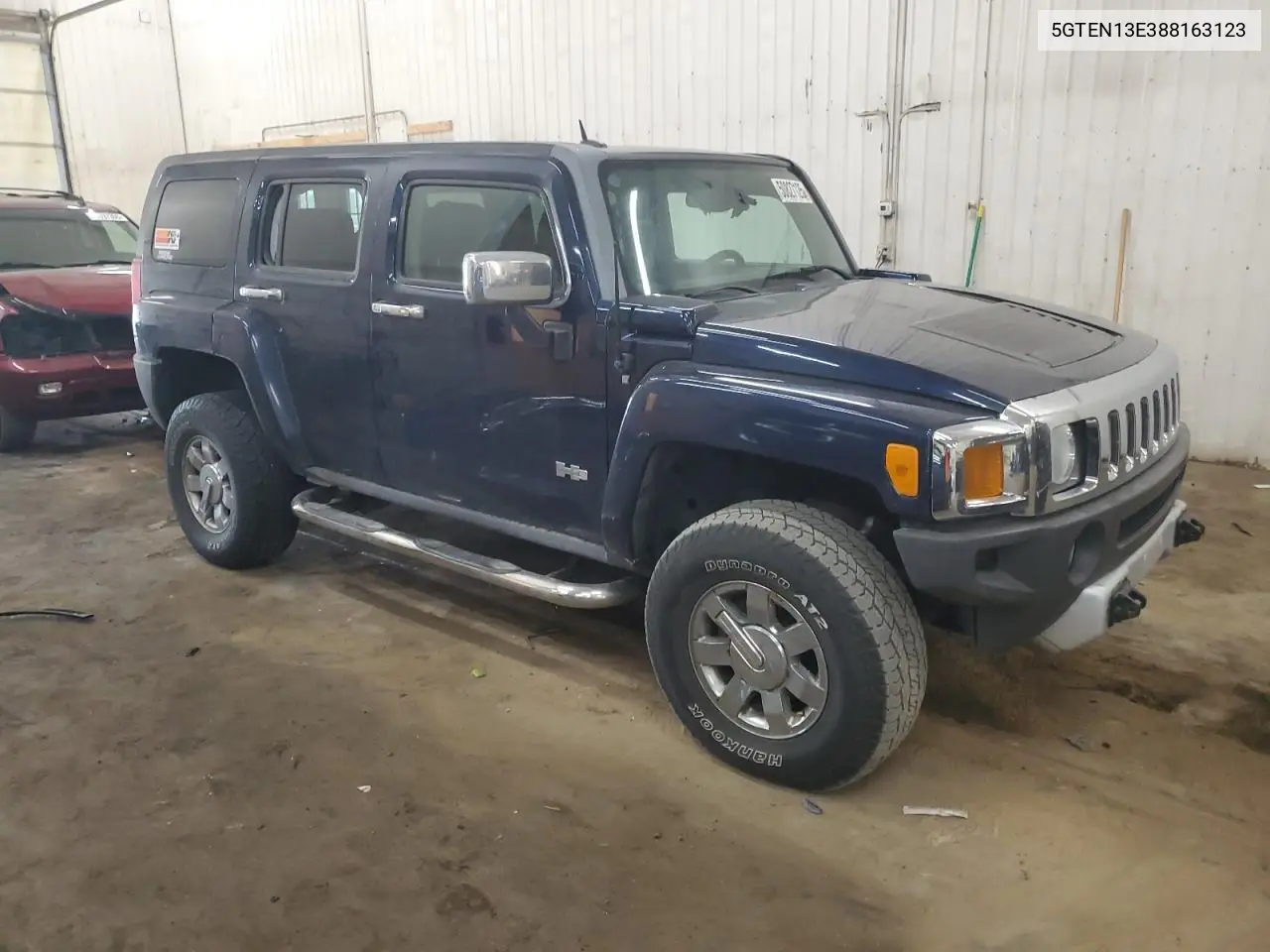 2008 Hummer H3 VIN: 5GTEN13E388163123 Lot: 50827125