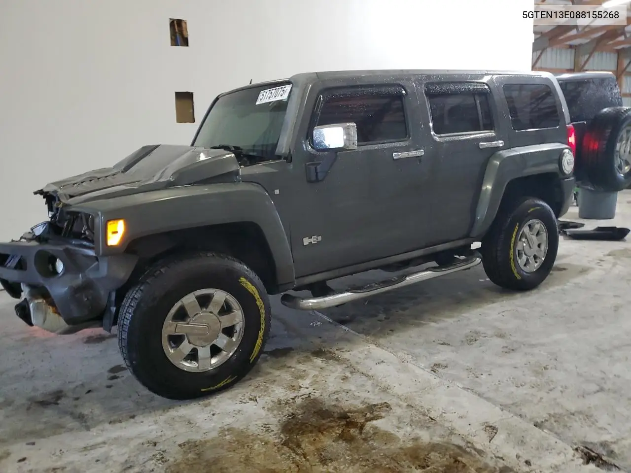 2008 Hummer H3 VIN: 5GTEN13E088155268 Lot: 51757075