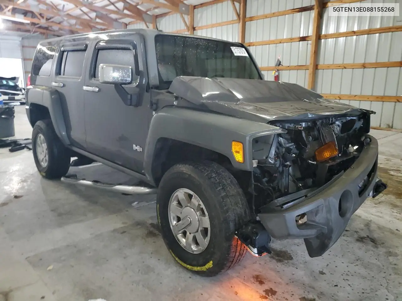 2008 Hummer H3 VIN: 5GTEN13E088155268 Lot: 51757075