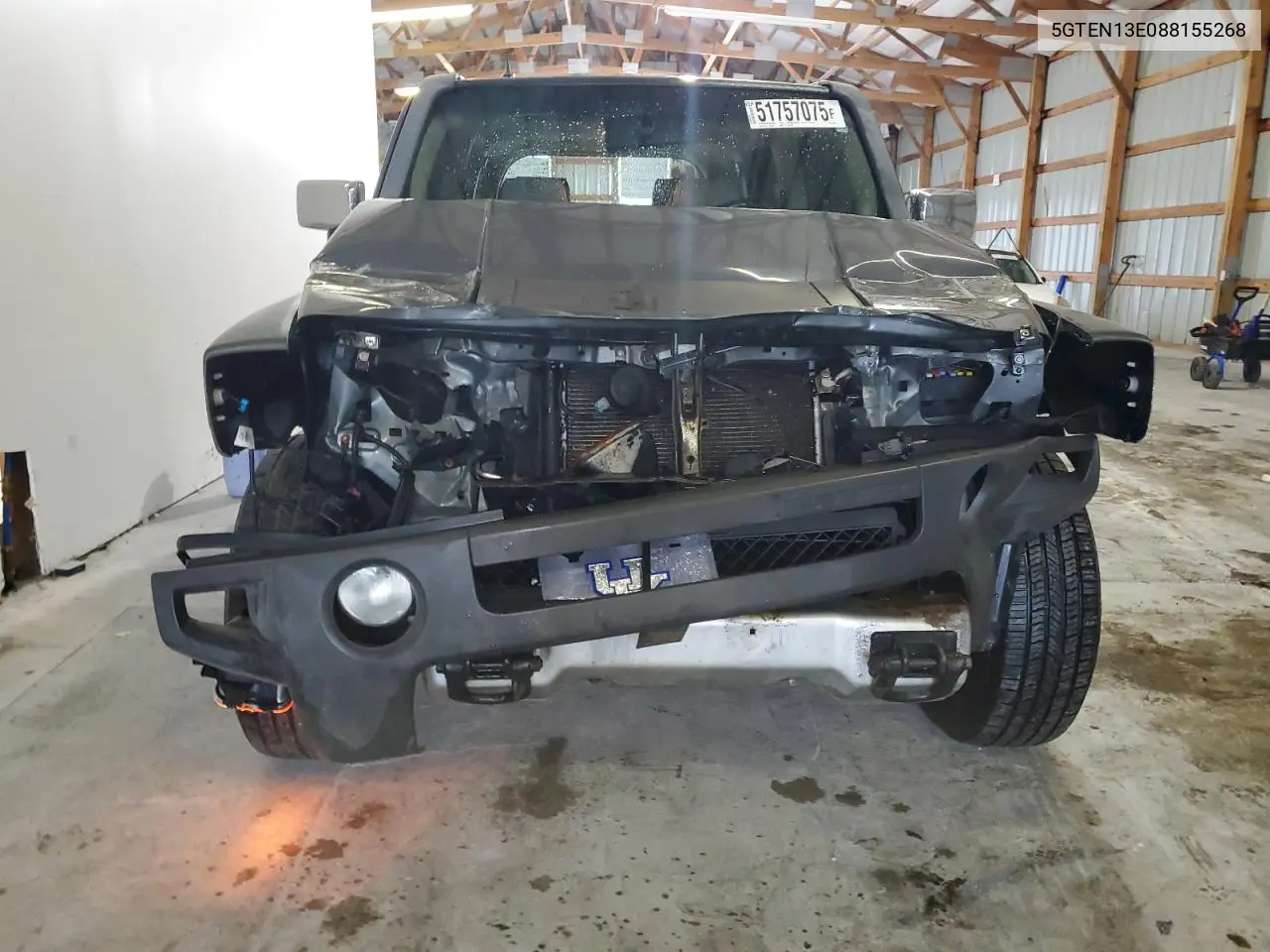 2008 Hummer H3 VIN: 5GTEN13E088155268 Lot: 51757075