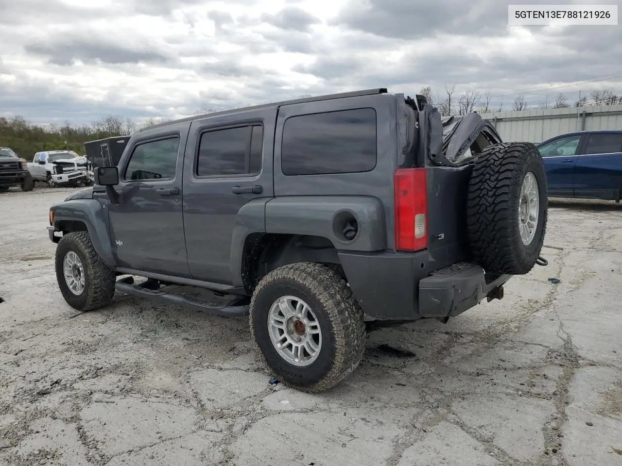 2008 Hummer H3 VIN: 5GTEN13E788121926 Lot: 51808065