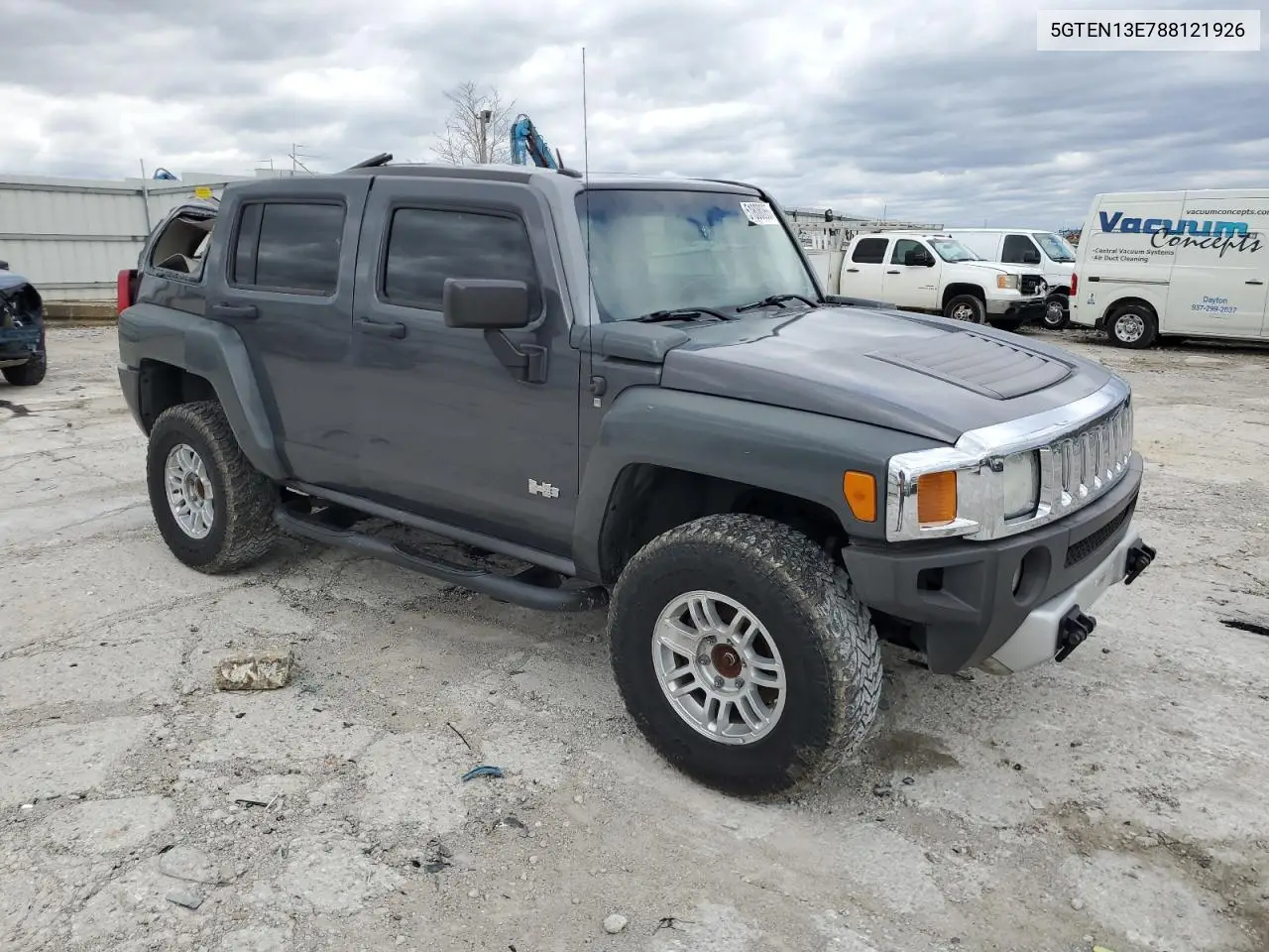2008 Hummer H3 VIN: 5GTEN13E788121926 Lot: 51808065