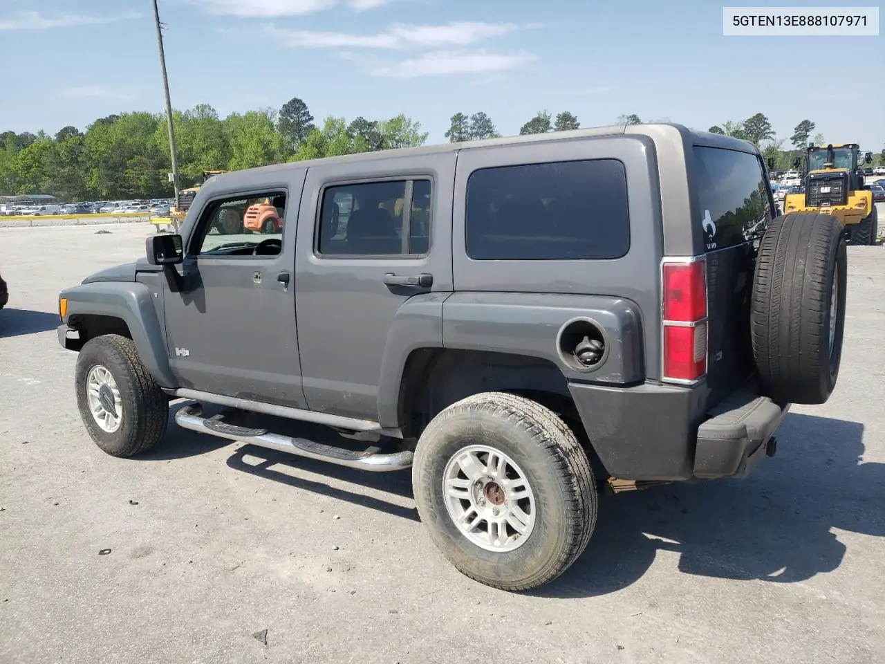 2008 Hummer H3 VIN: 5GTEN13E888107971 Lot: 52909635