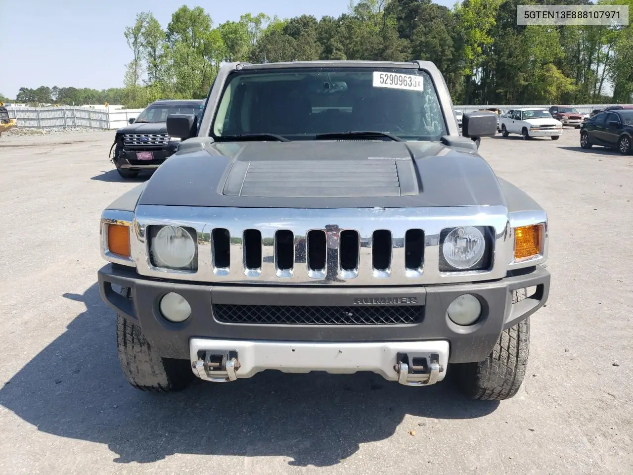 2008 Hummer H3 VIN: 5GTEN13E888107971 Lot: 52909635