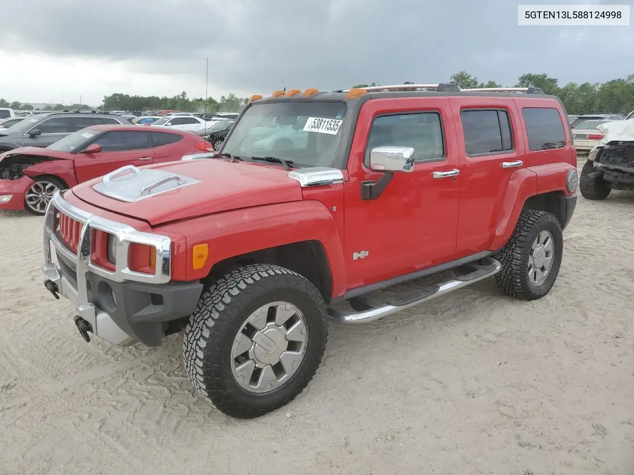 2008 Hummer H3 Alpha VIN: 5GTEN13L588124998 Lot: 53811535
