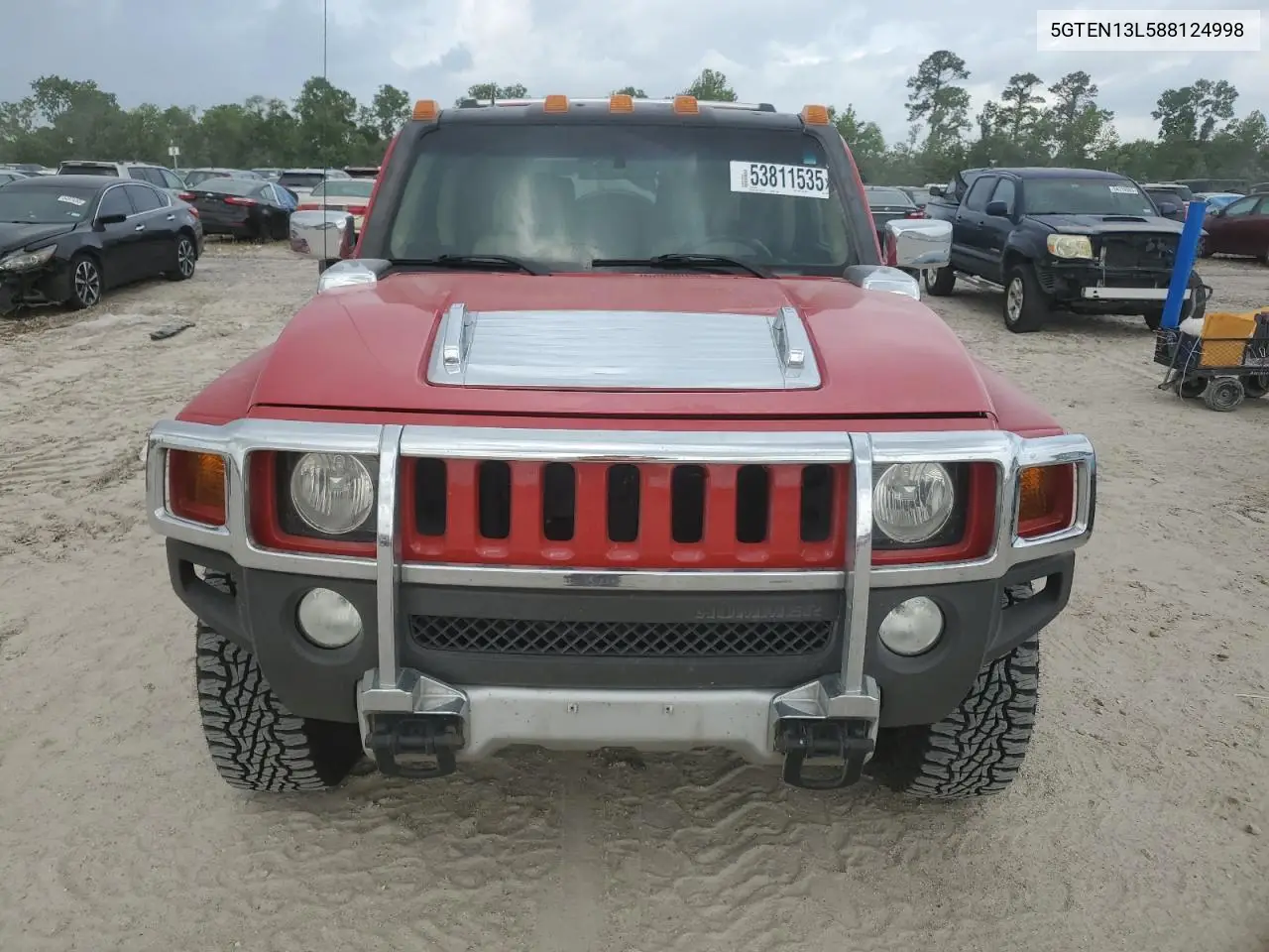 2008 Hummer H3 Alpha VIN: 5GTEN13L588124998 Lot: 53811535