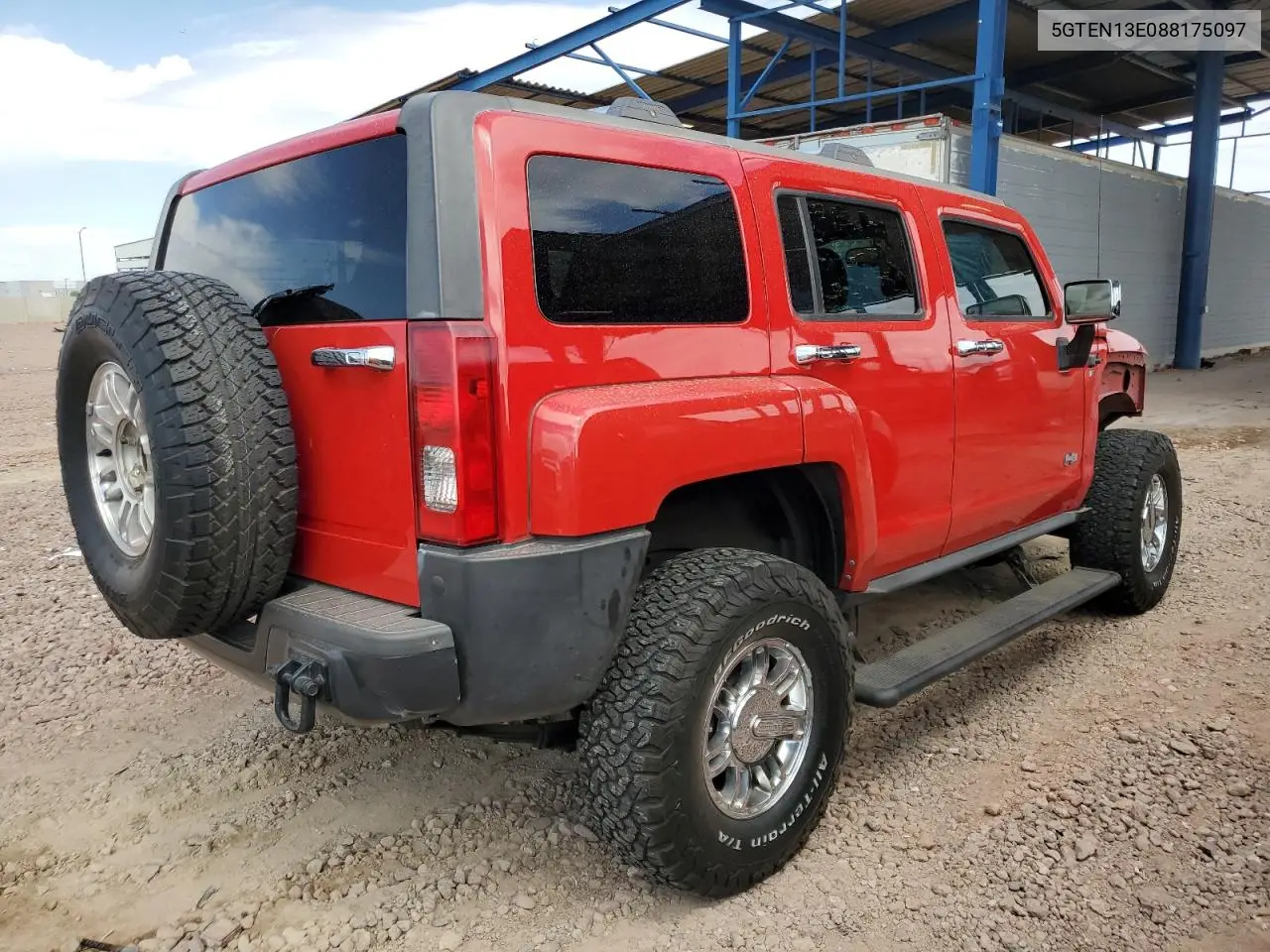 2008 Hummer H3 VIN: 5GTEN13E088175097 Lot: 54189015