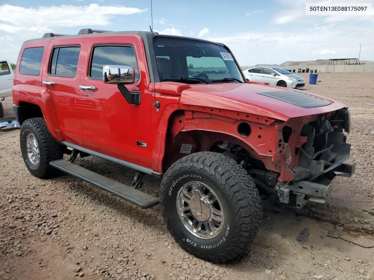 2008 Hummer H3 VIN: 5GTEN13E088175097 Lot: 54189015