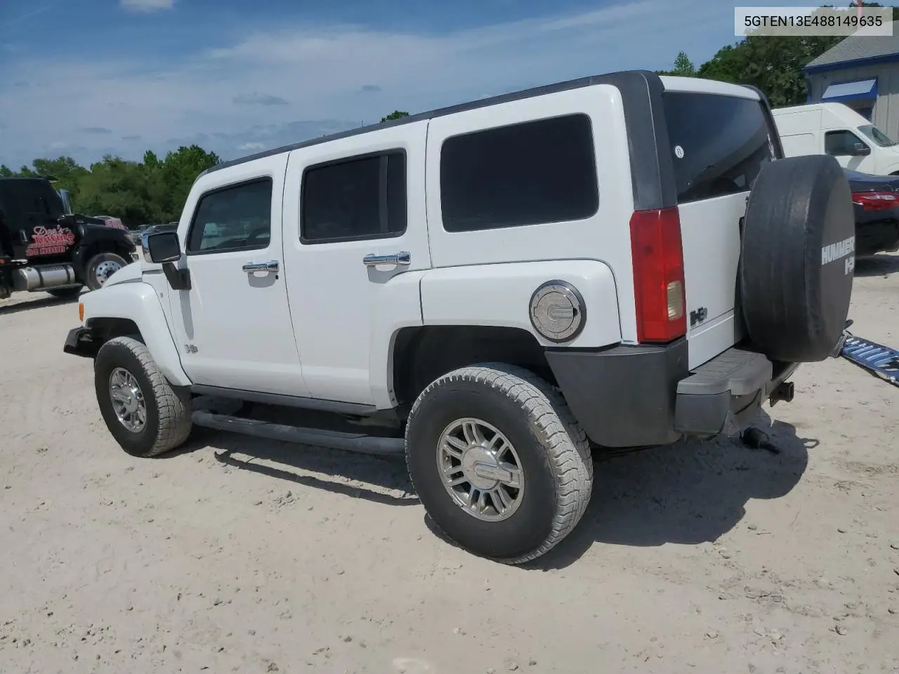 2008 Hummer H3 VIN: 5GTEN13E488149635 Lot: 54715305