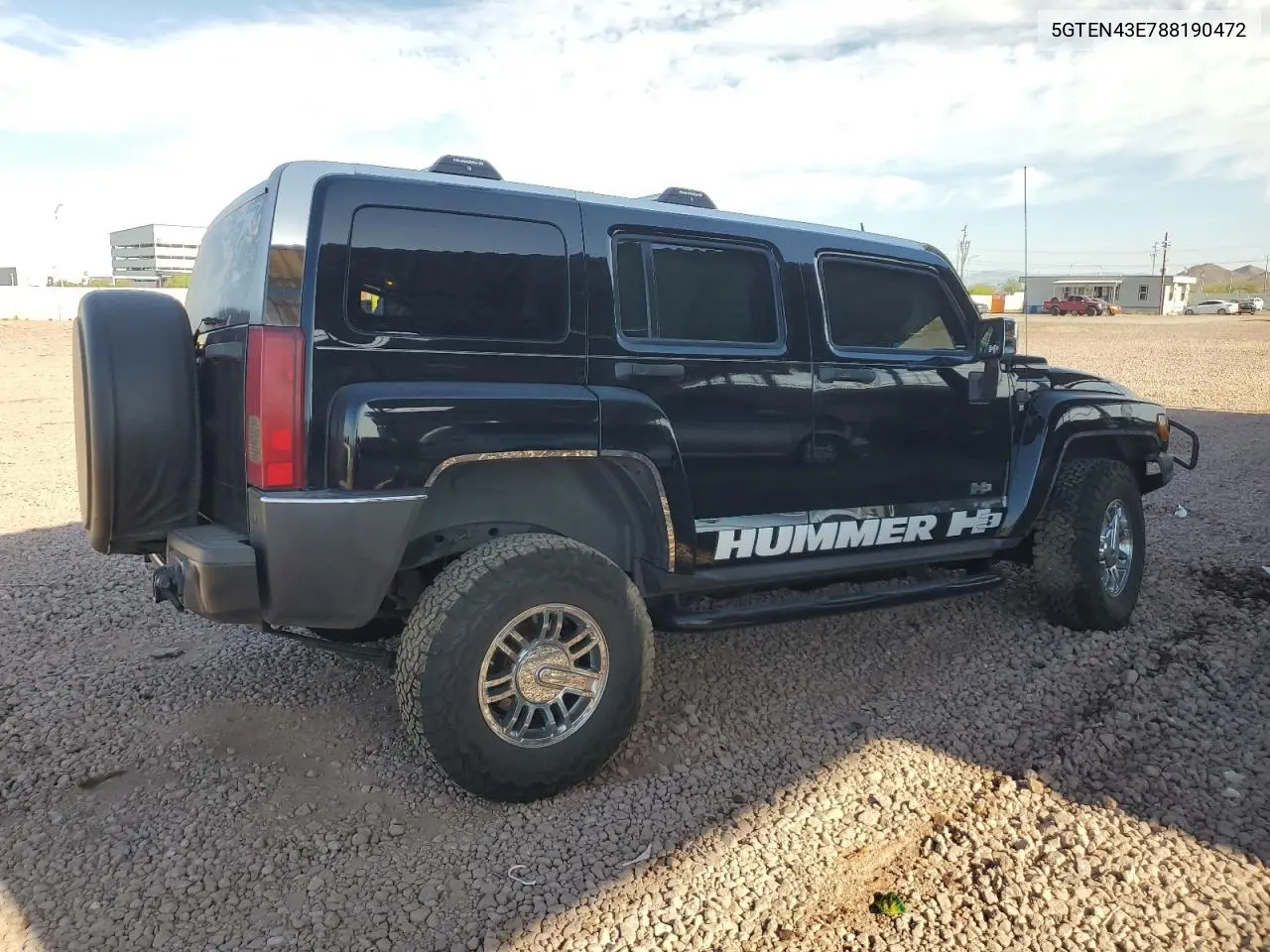 2008 Hummer H3 Luxury VIN: 5GTEN43E788190472 Lot: 55539555
