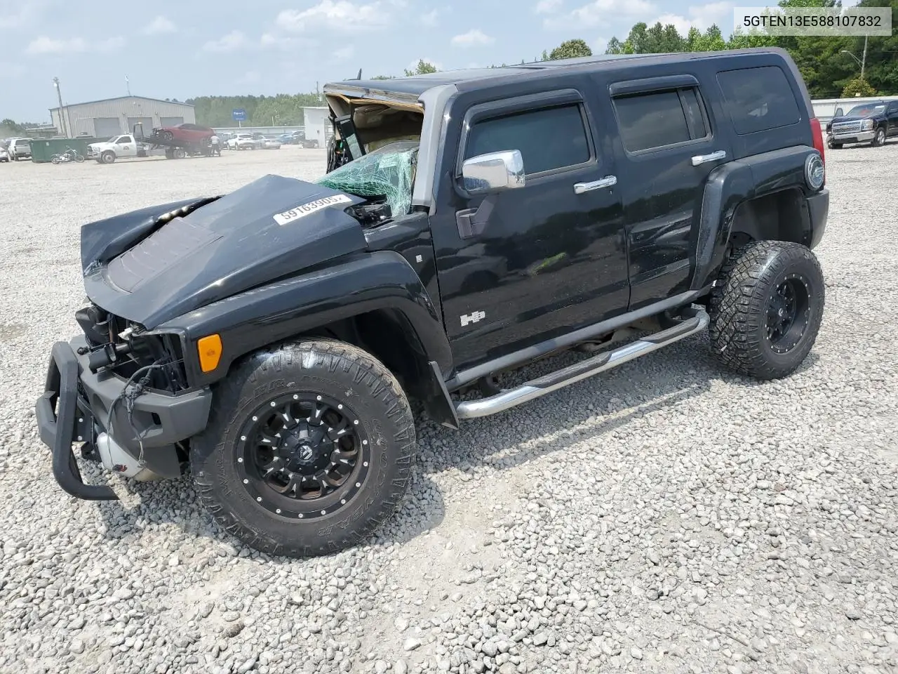 2008 Hummer H3 VIN: 5GTEN13E588107832 Lot: 59163905