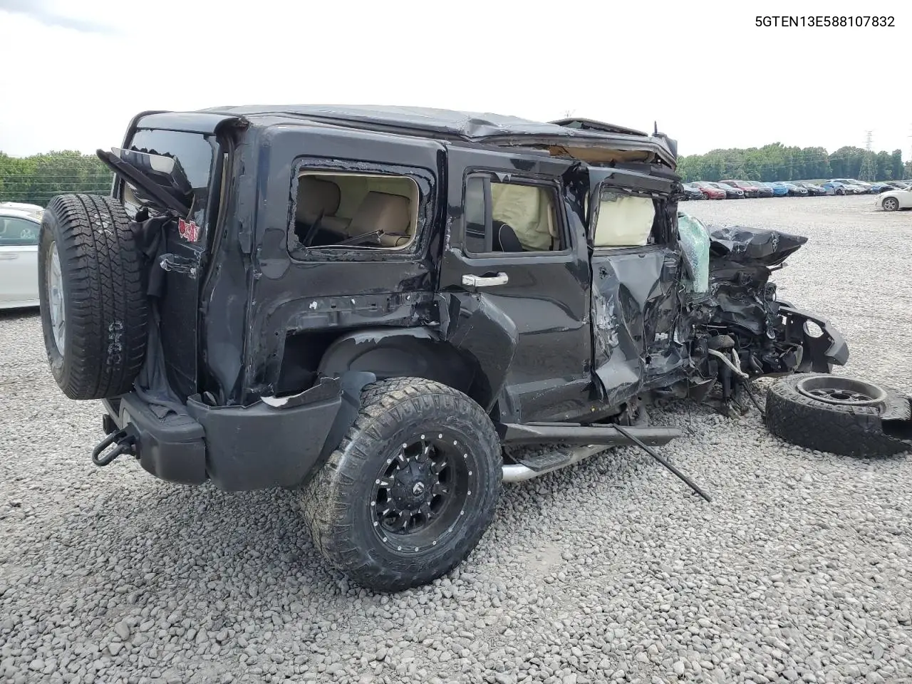 2008 Hummer H3 VIN: 5GTEN13E588107832 Lot: 59163905