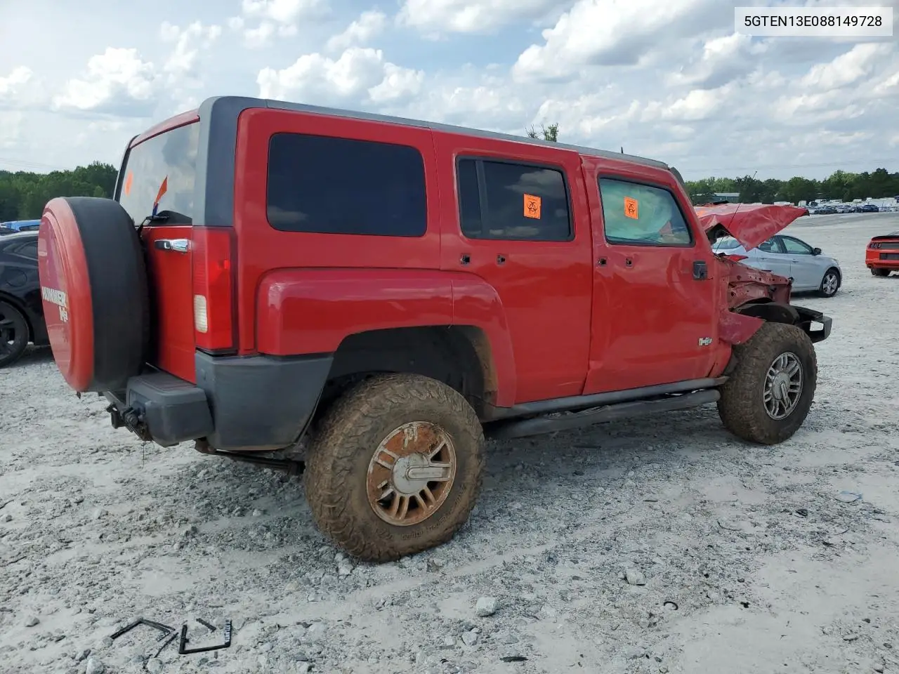 2008 Hummer H3 VIN: 5GTEN13E088149728 Lot: 59742805