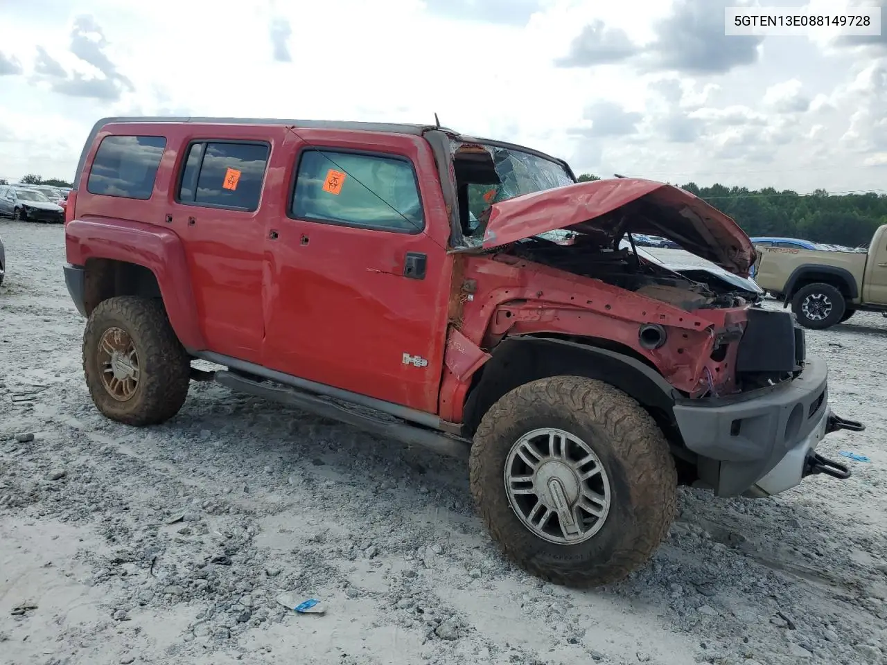 2008 Hummer H3 VIN: 5GTEN13E088149728 Lot: 59742805
