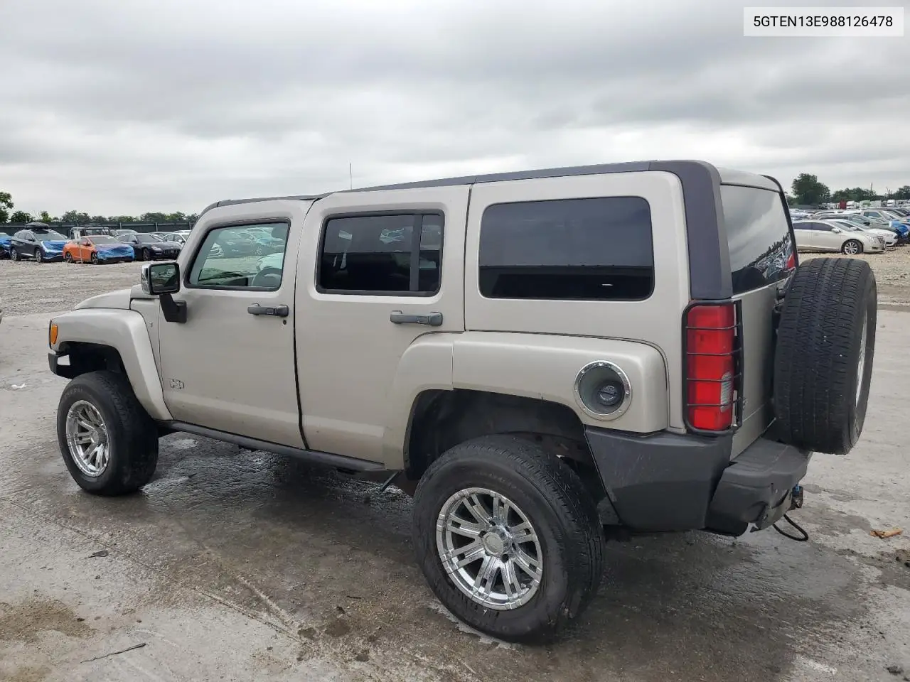 2008 Hummer H3 VIN: 5GTEN13E988126478 Lot: 59851005