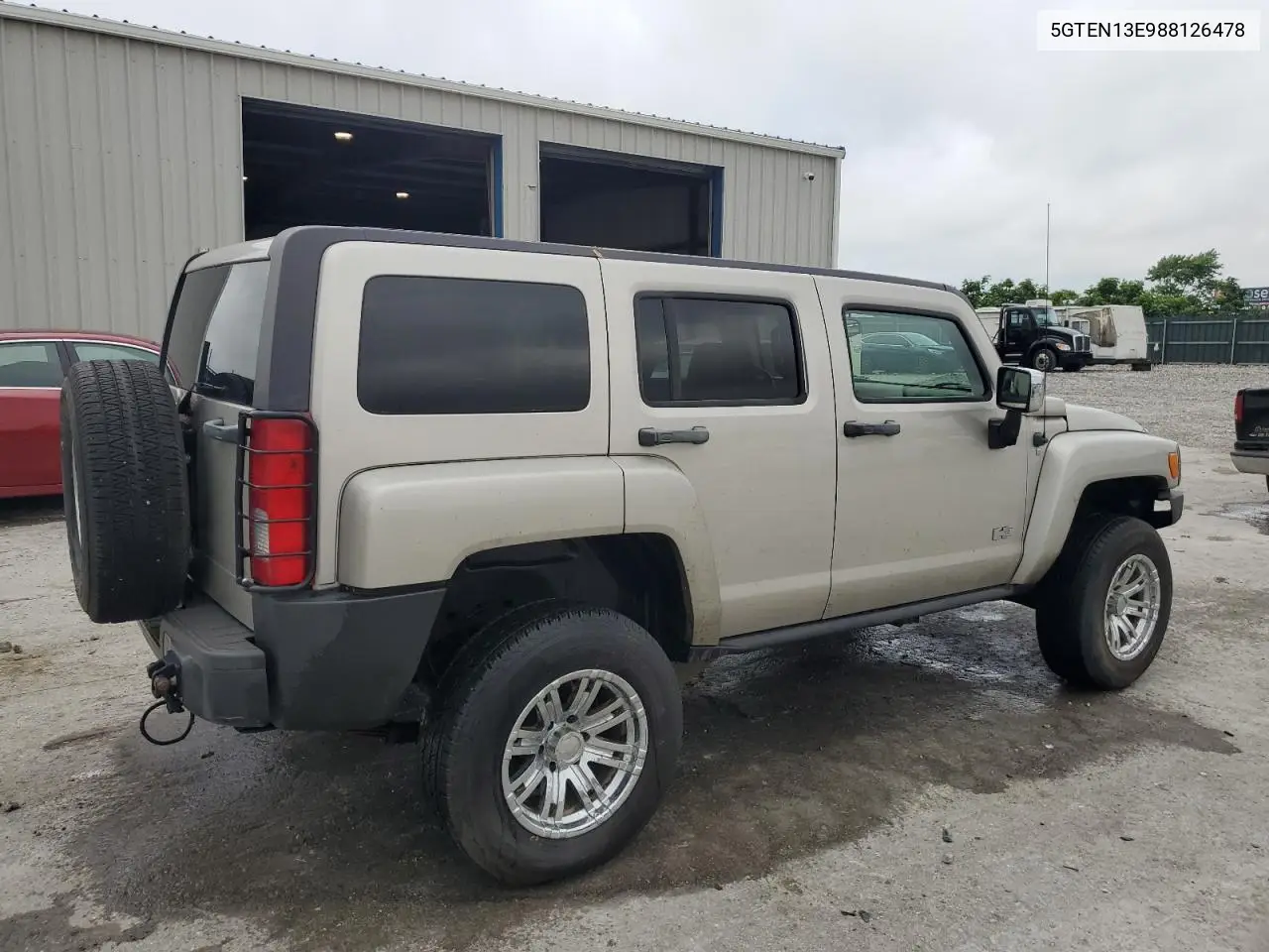 2008 Hummer H3 VIN: 5GTEN13E988126478 Lot: 59851005