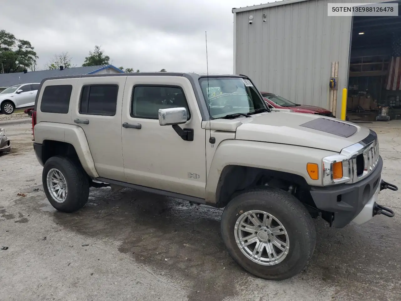 2008 Hummer H3 VIN: 5GTEN13E988126478 Lot: 59851005