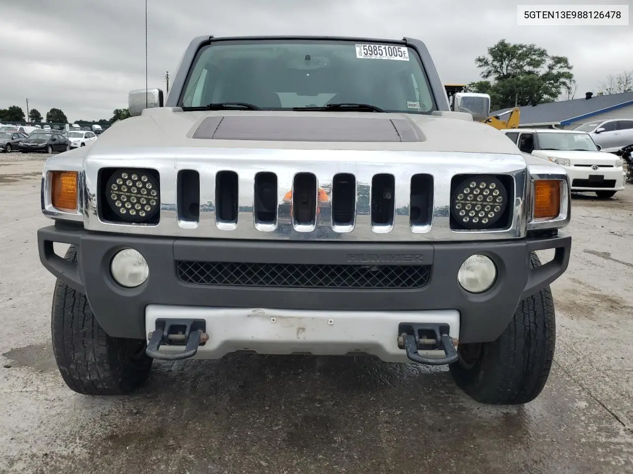 2008 Hummer H3 VIN: 5GTEN13E988126478 Lot: 59851005