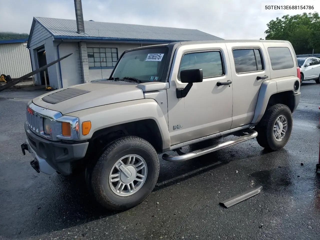 2008 Hummer H3 VIN: 5GTEN13E688154786 Lot: 60365315