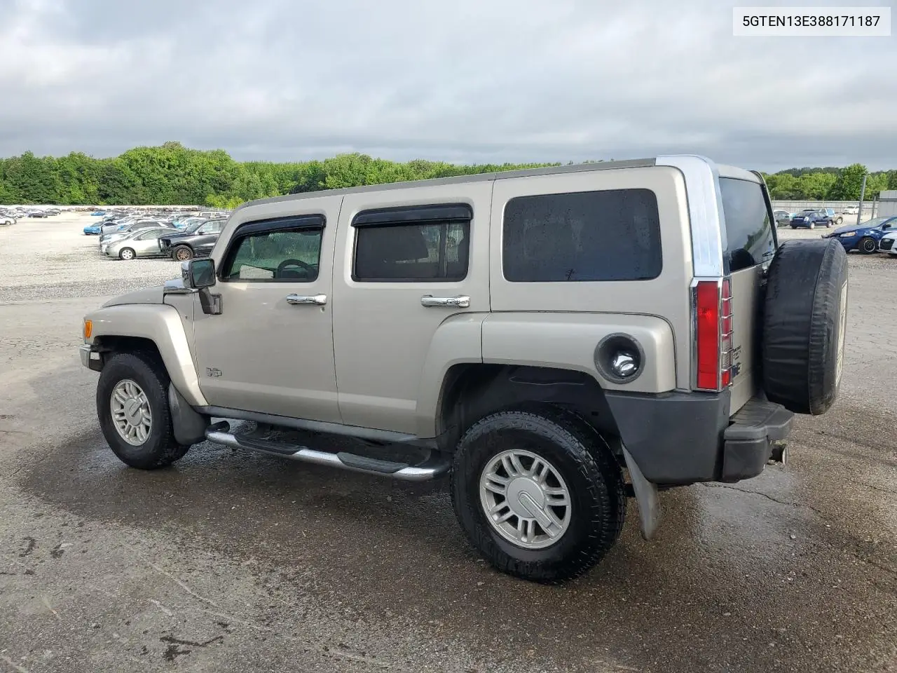 2008 Hummer H3 VIN: 5GTEN13E388171187 Lot: 60939335