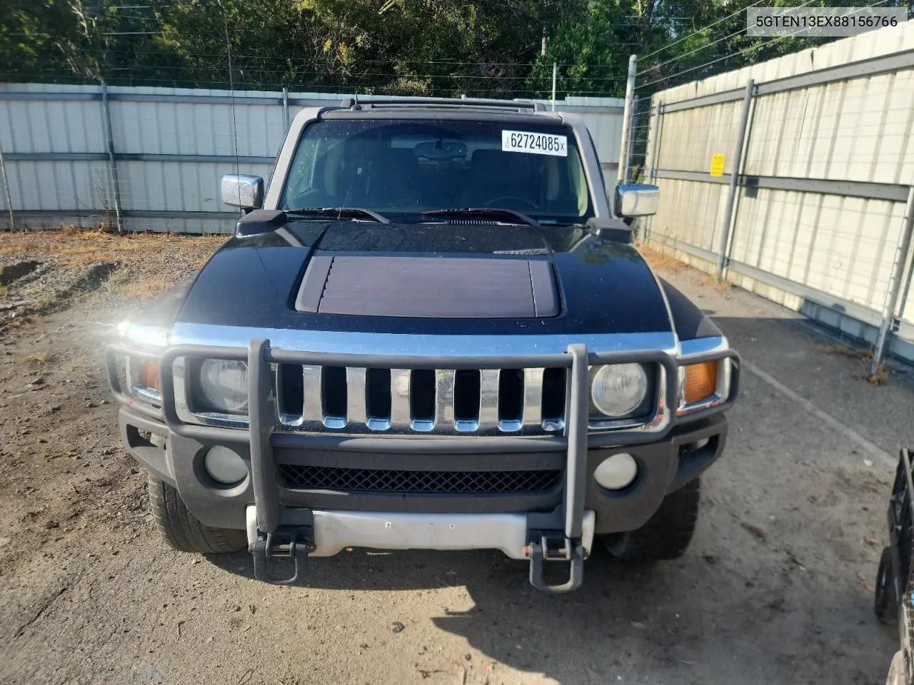 2008 Hummer H3 VIN: 5GTEN13EX88156766 Lot: 62724085