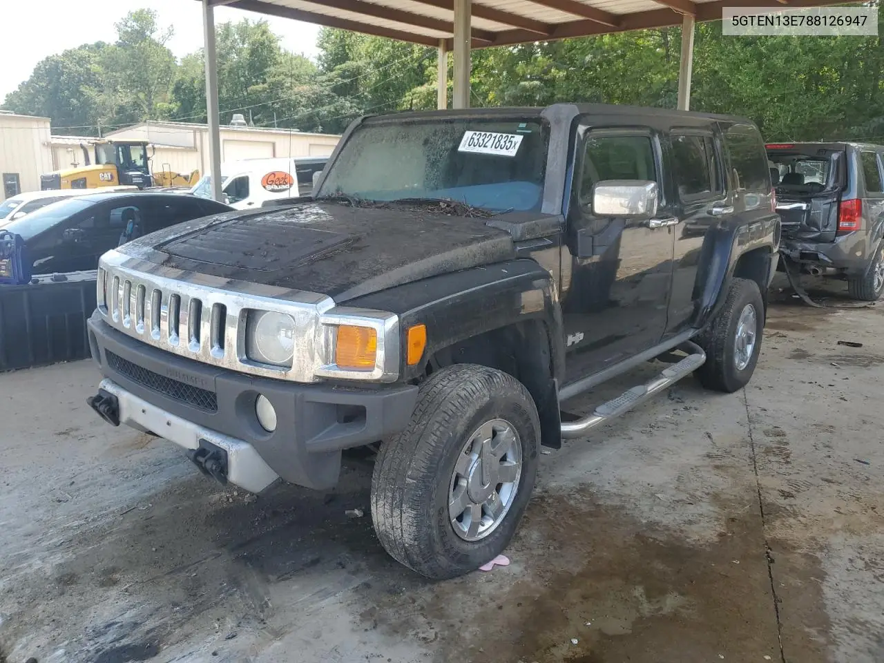 2008 Hummer H3 VIN: 5GTEN13E788126947 Lot: 63321835