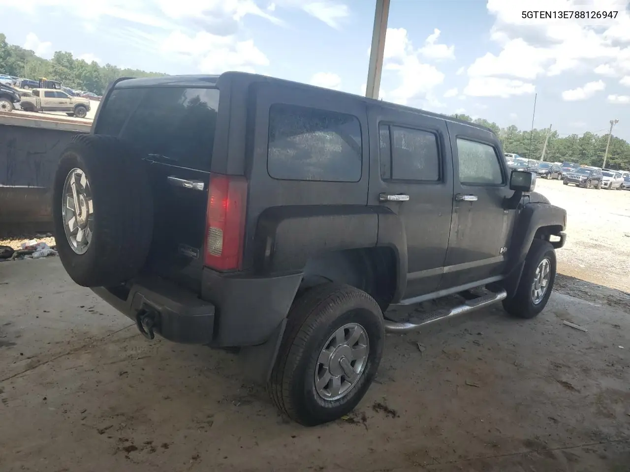 2008 Hummer H3 VIN: 5GTEN13E788126947 Lot: 63321835