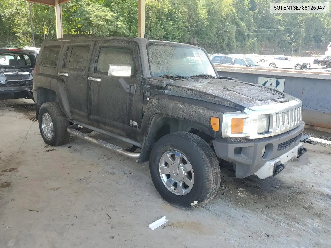 2008 Hummer H3 VIN: 5GTEN13E788126947 Lot: 63321835