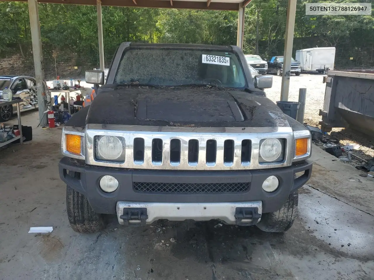2008 Hummer H3 VIN: 5GTEN13E788126947 Lot: 63321835