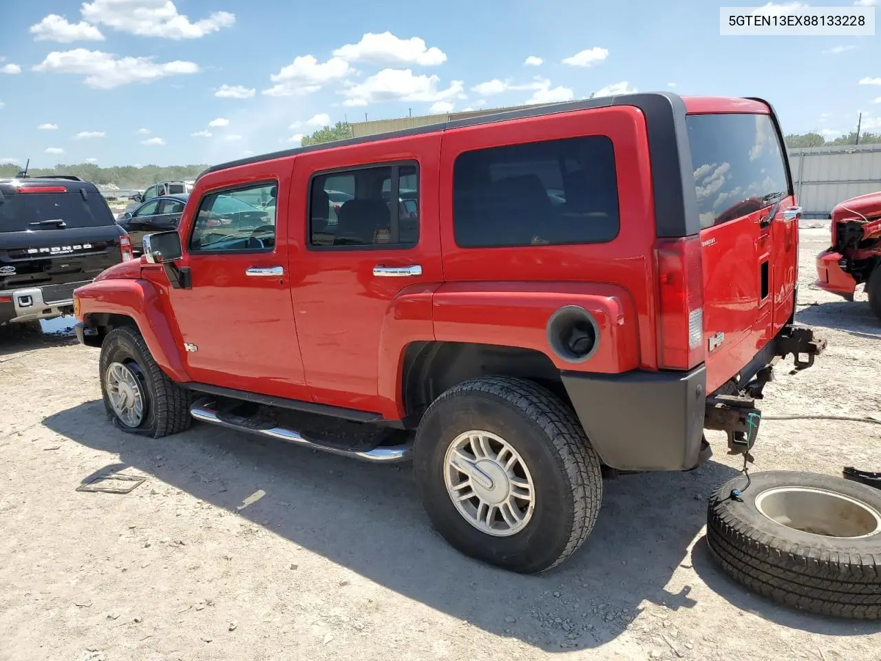 2008 Hummer H3 VIN: 5GTEN13EX88133228 Lot: 63715215