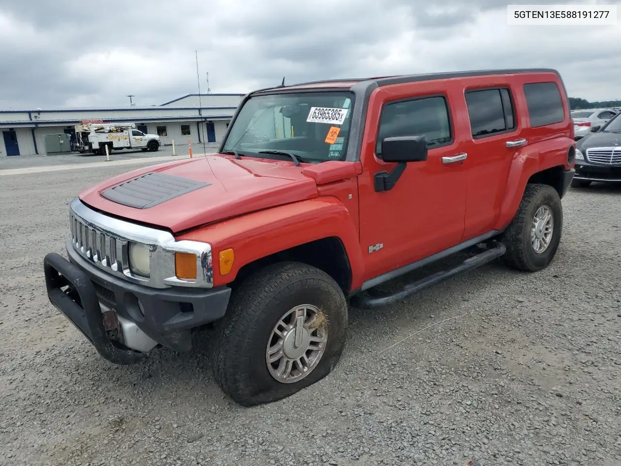2008 Hummer H3 VIN: 5GTEN13E588191277 Lot: 63965385
