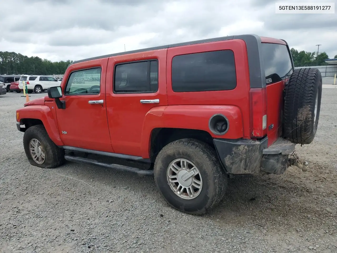 2008 Hummer H3 VIN: 5GTEN13E588191277 Lot: 63965385