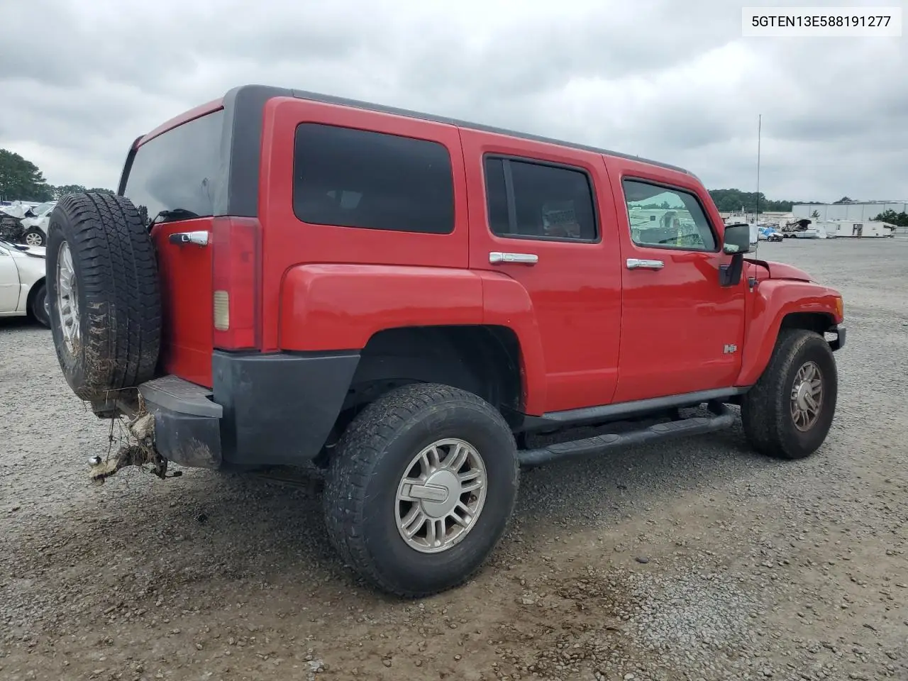 2008 Hummer H3 VIN: 5GTEN13E588191277 Lot: 63965385